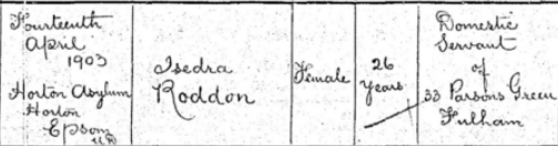 RODDON, Isedra