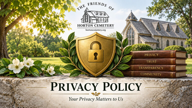 Horton Cemetery Privacy Policy